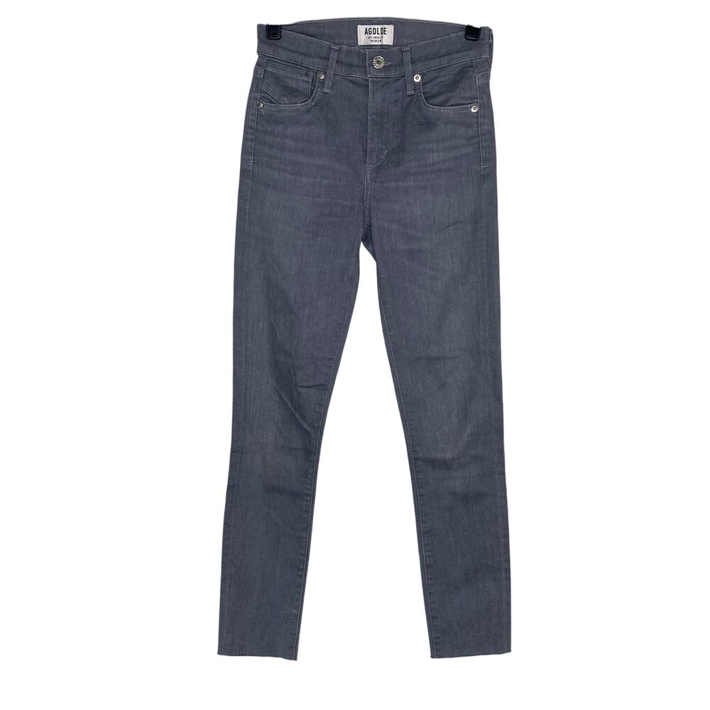 AGOLDE Gray Sophie High Rise Skinny in Fame Jeans A003C-2085 Size 24
